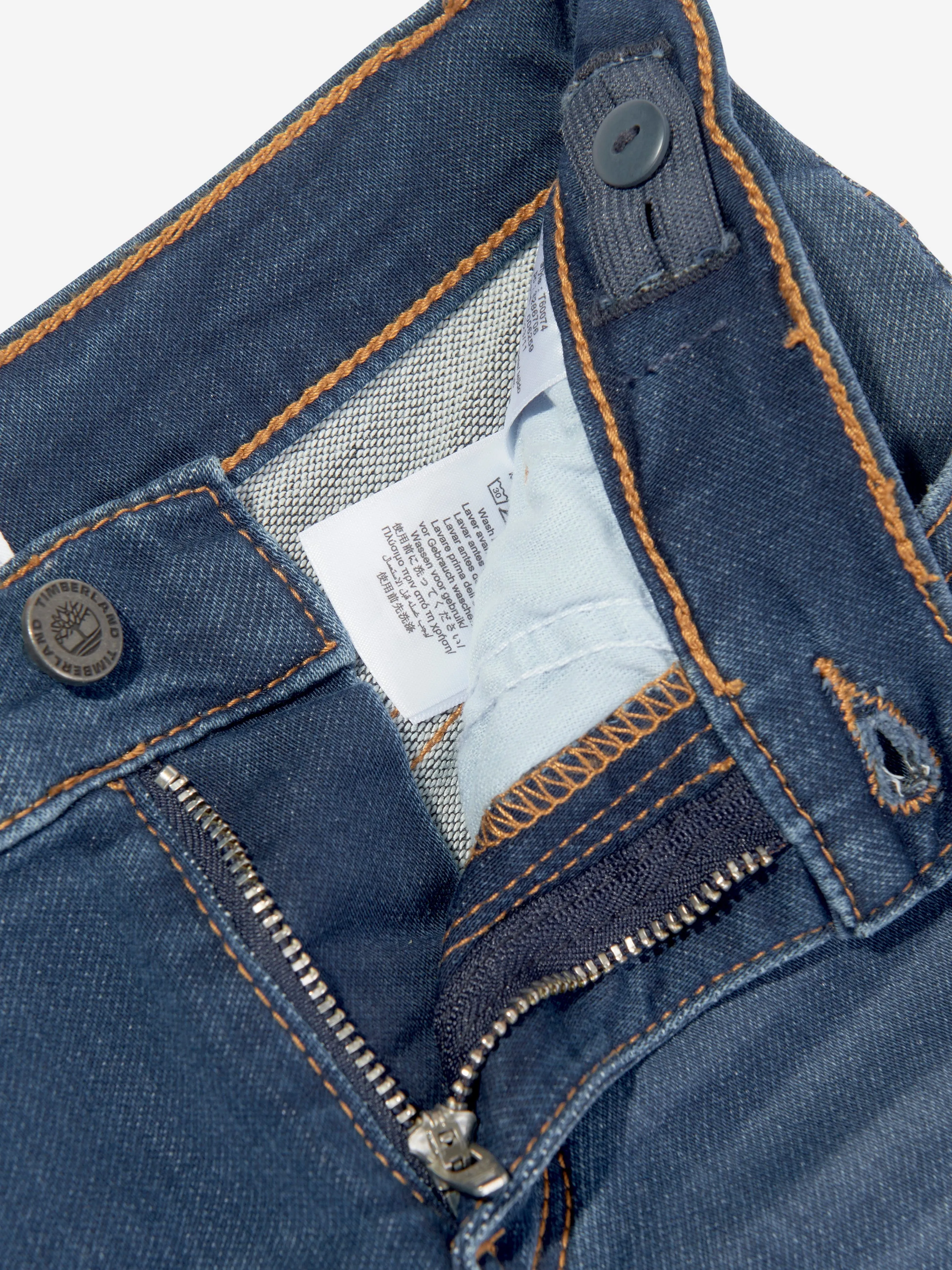 Timberland Jungen Denim Knot Bermuda Shorts in Blau