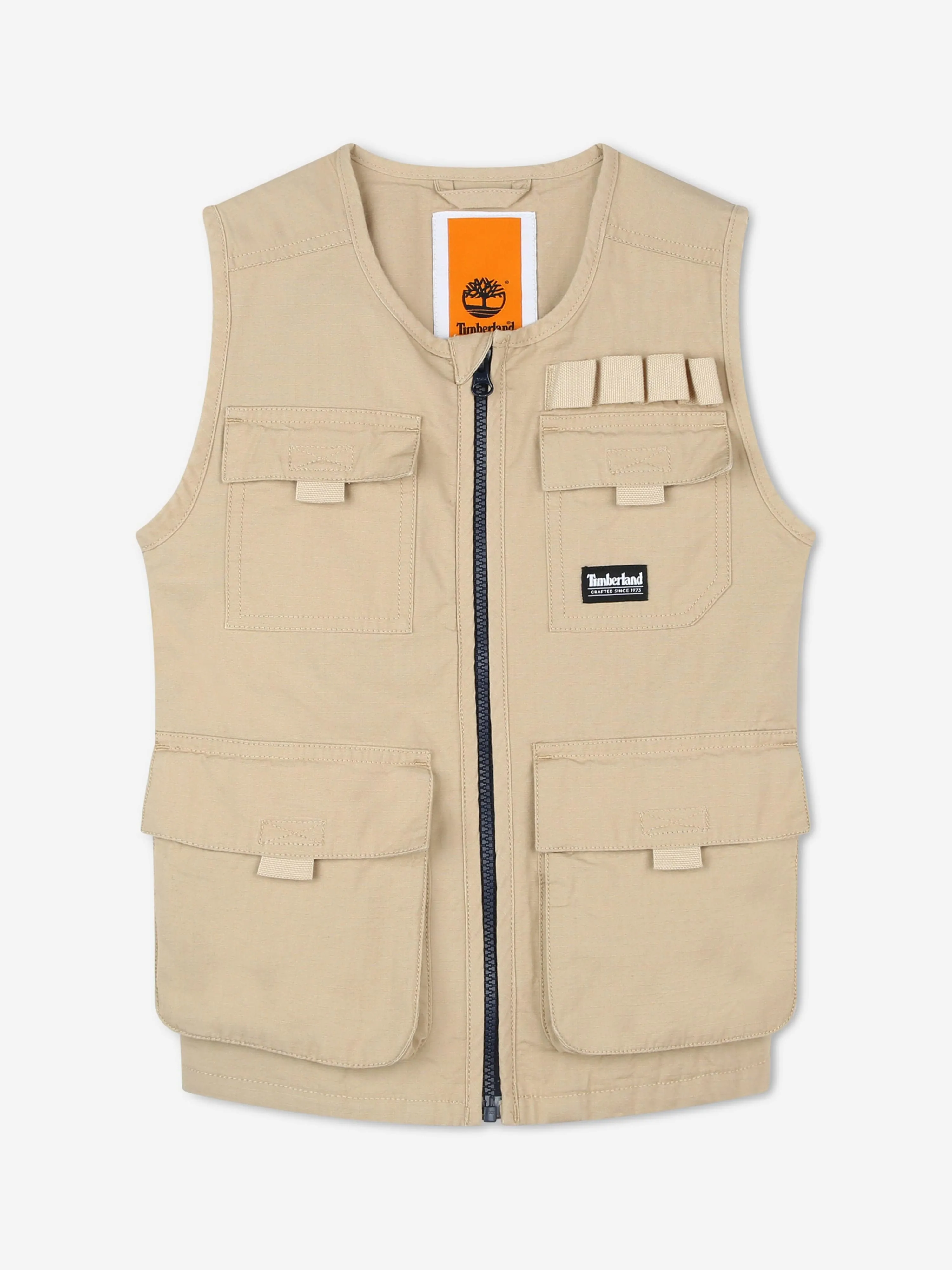 Timberland Jungen Multi-Taschen Gilet in Beige