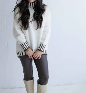 Vegane Leder-Leggings in Schokolade