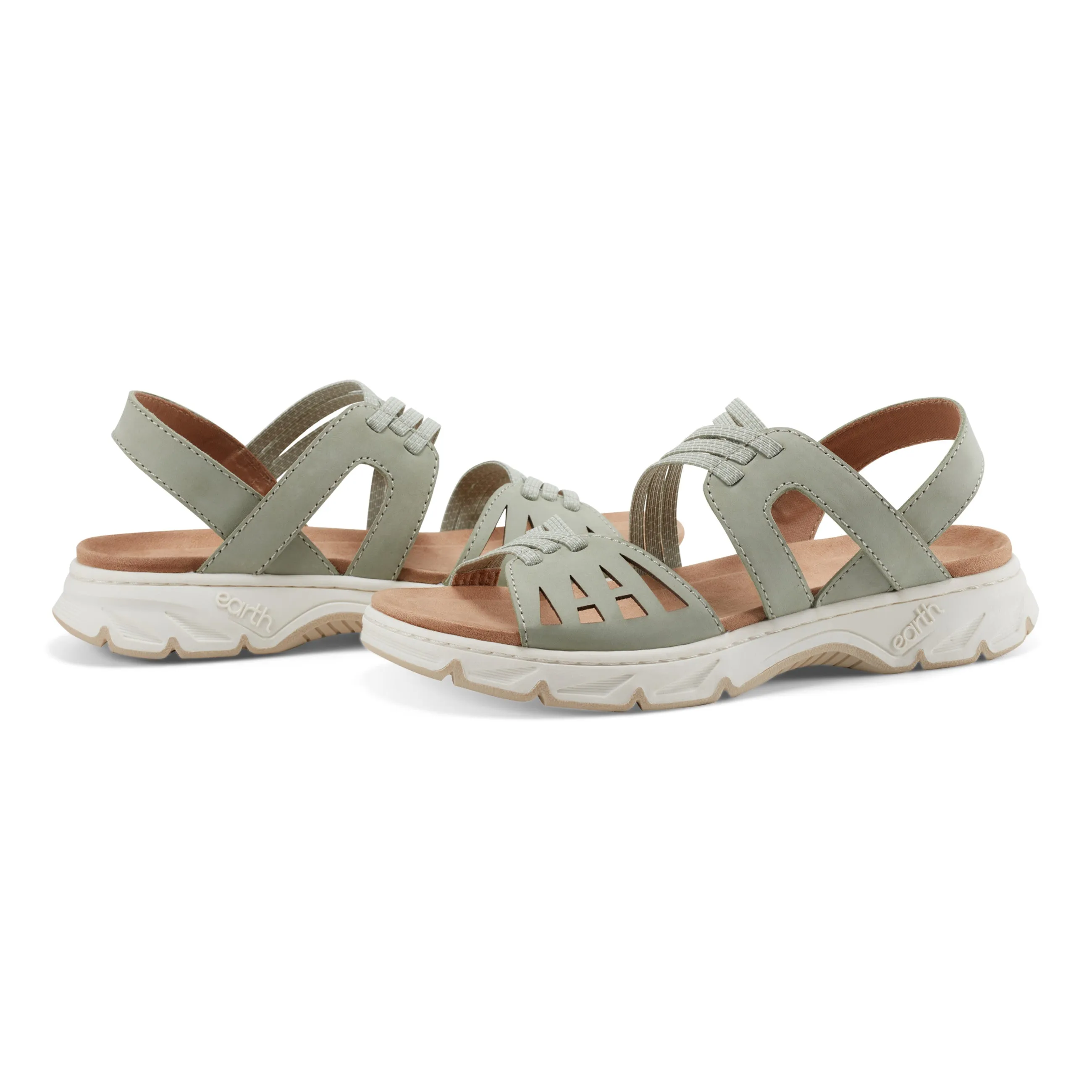 Vernon Riemchen-Slingback Freizeit-Sandalen mit flacher Sohle