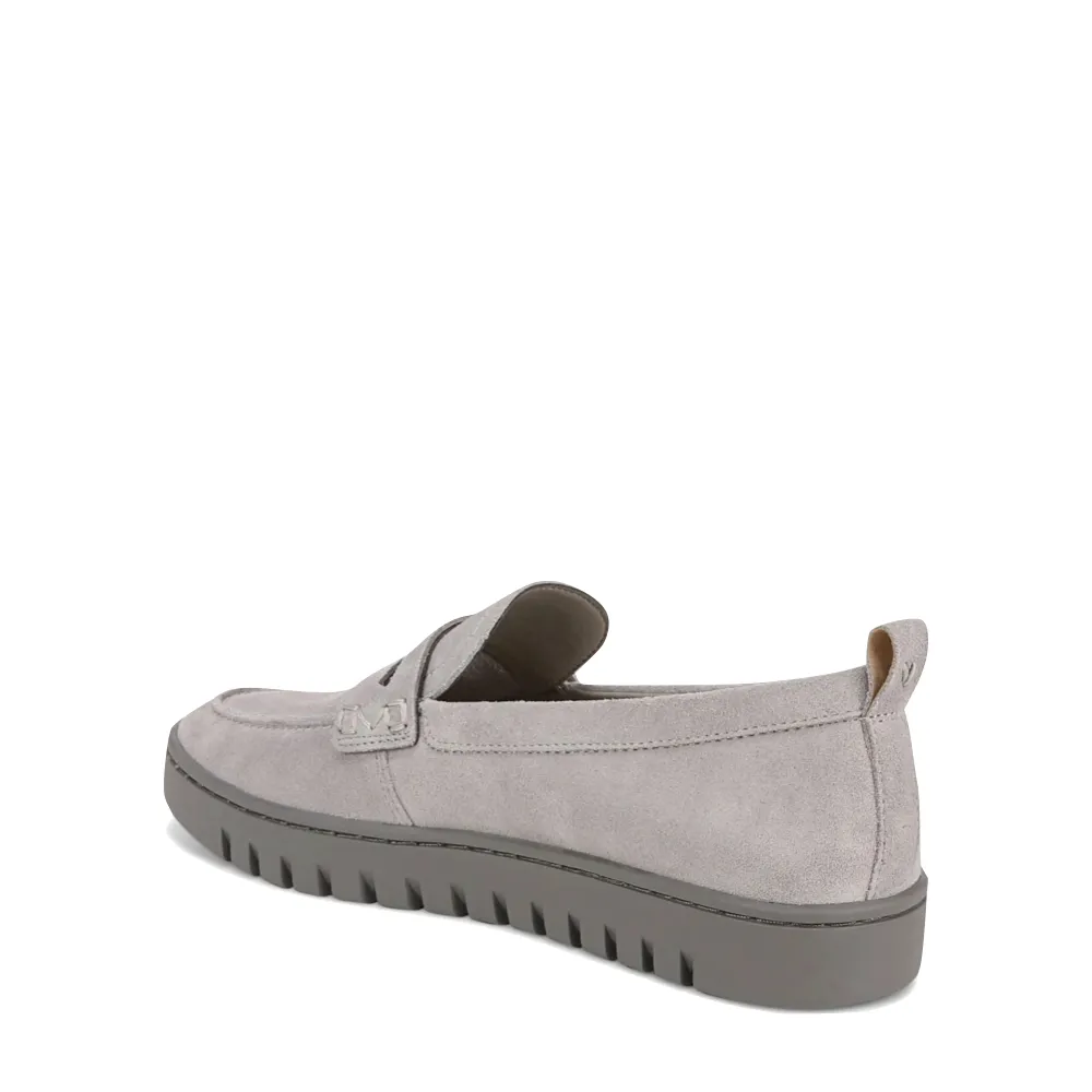 Vionic Damen Uptown Schlupf-Loafer aus Wildleder in Hellgrau