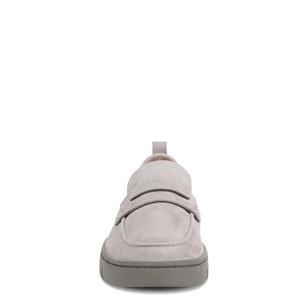 Vionic Damen Uptown Schlupf-Loafer aus Wildleder in Hellgrau
