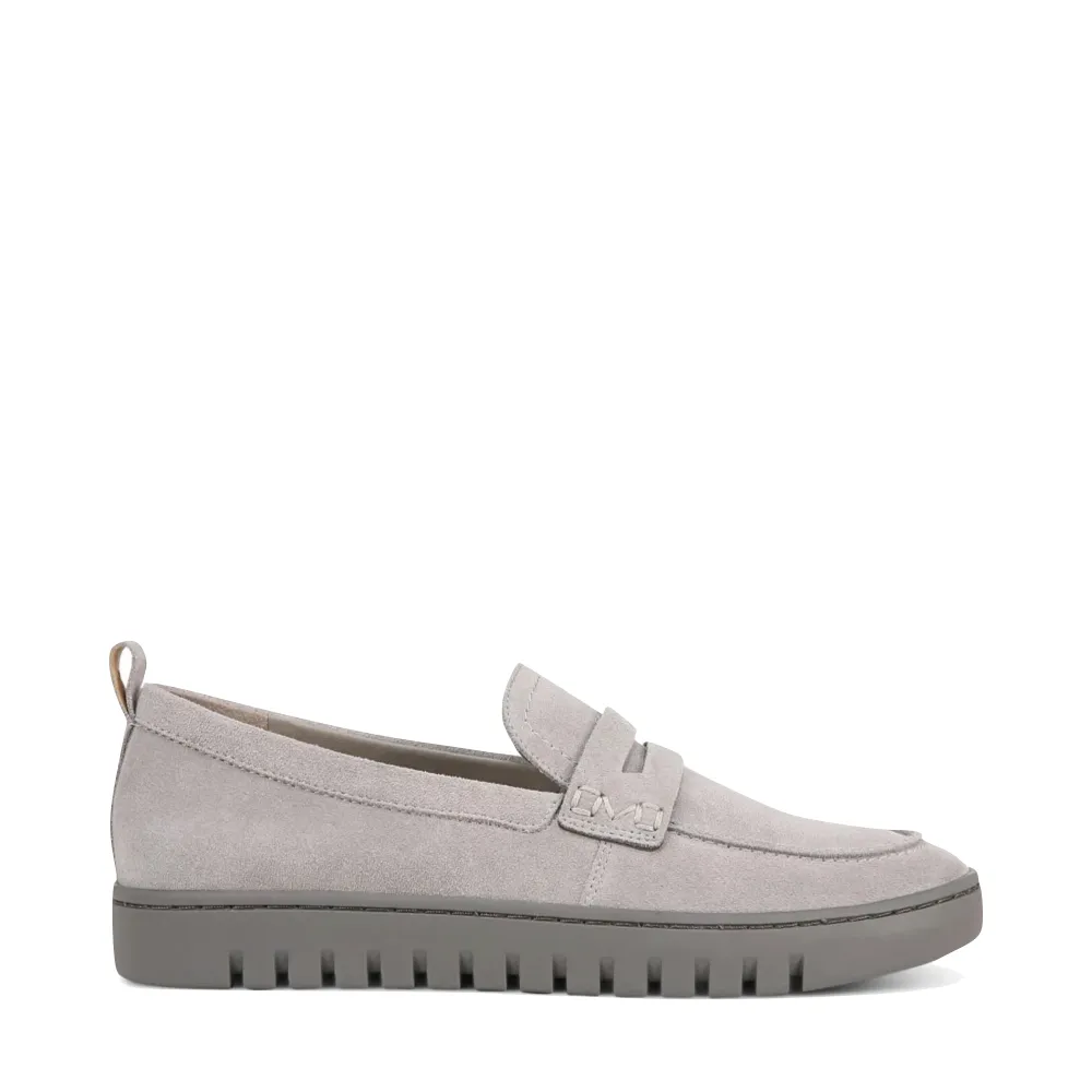 Vionic Damen Uptown Schlupf-Loafer aus Wildleder in Hellgrau