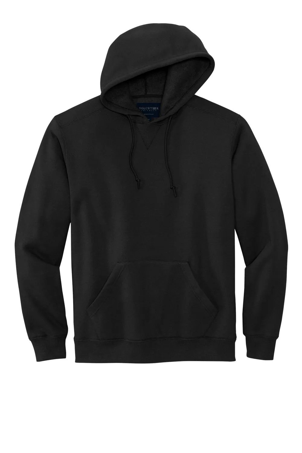 Volunteer Strickwaren Herren USA Gefertigt Chore Fleece Kapuzenpullover Hoodie mit Beuteltasche - Tiefschwarz