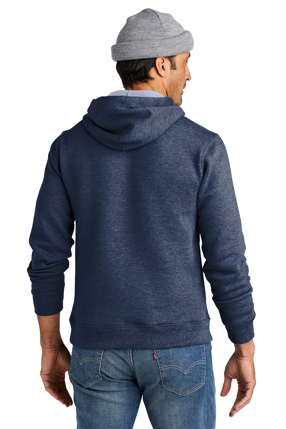 Volunteer Strickwaren Herren USA Gefertigt Chore Fleece Kapuzenpullover Hoodie mit Beuteltasche - Heather Starkes Marineblau