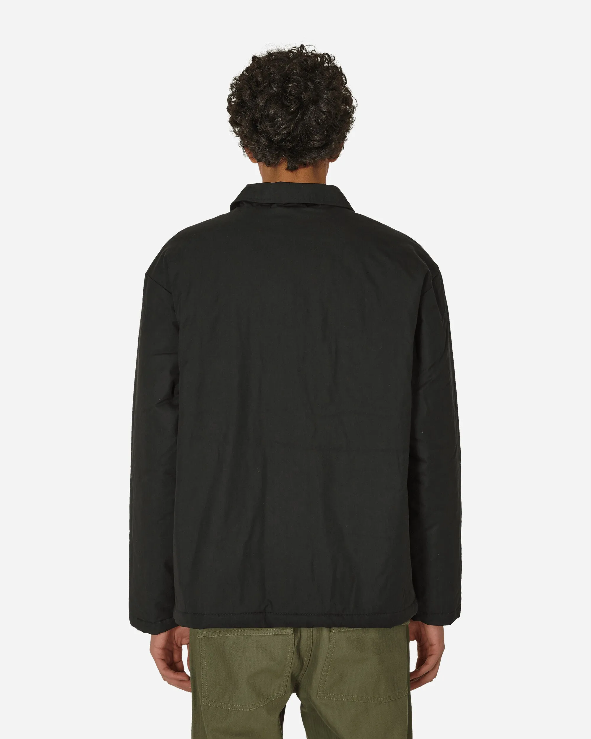 Gewachste Canvas Arbeitsjacke Schwarz