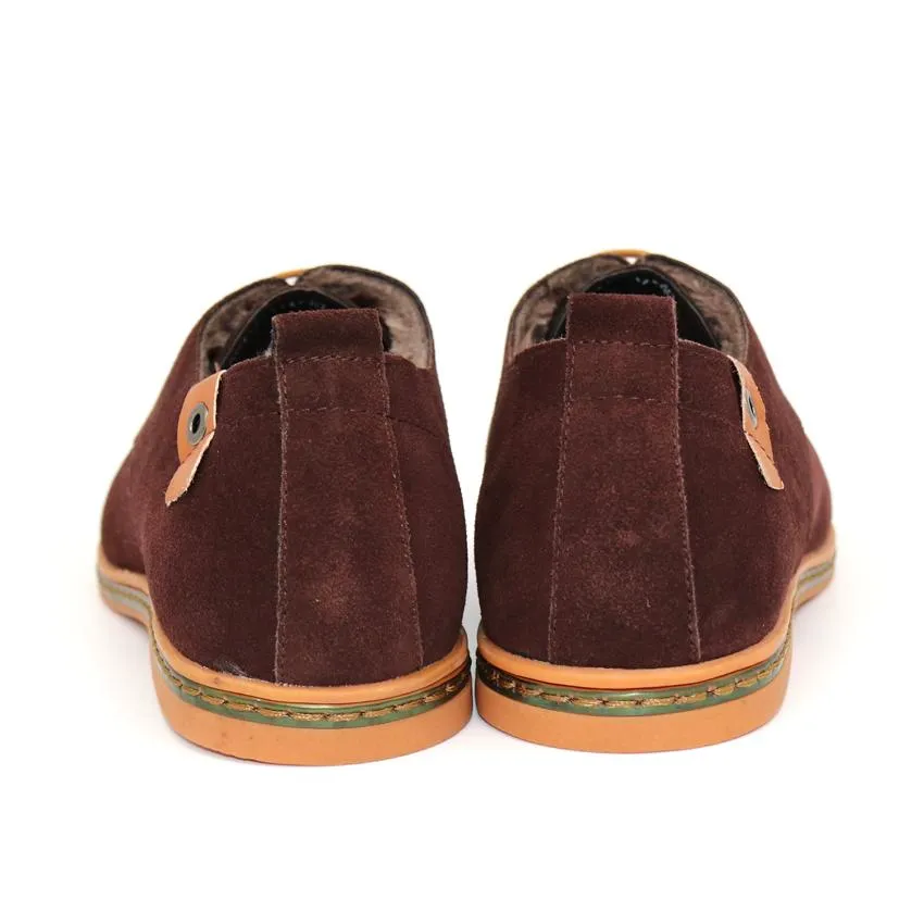 West Louis™ Nubukleder Warme Samtschuhe