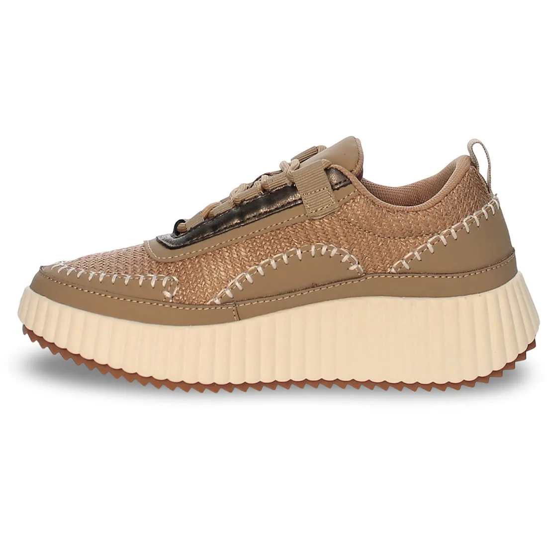 Natürliche Raffia mit Steppstich