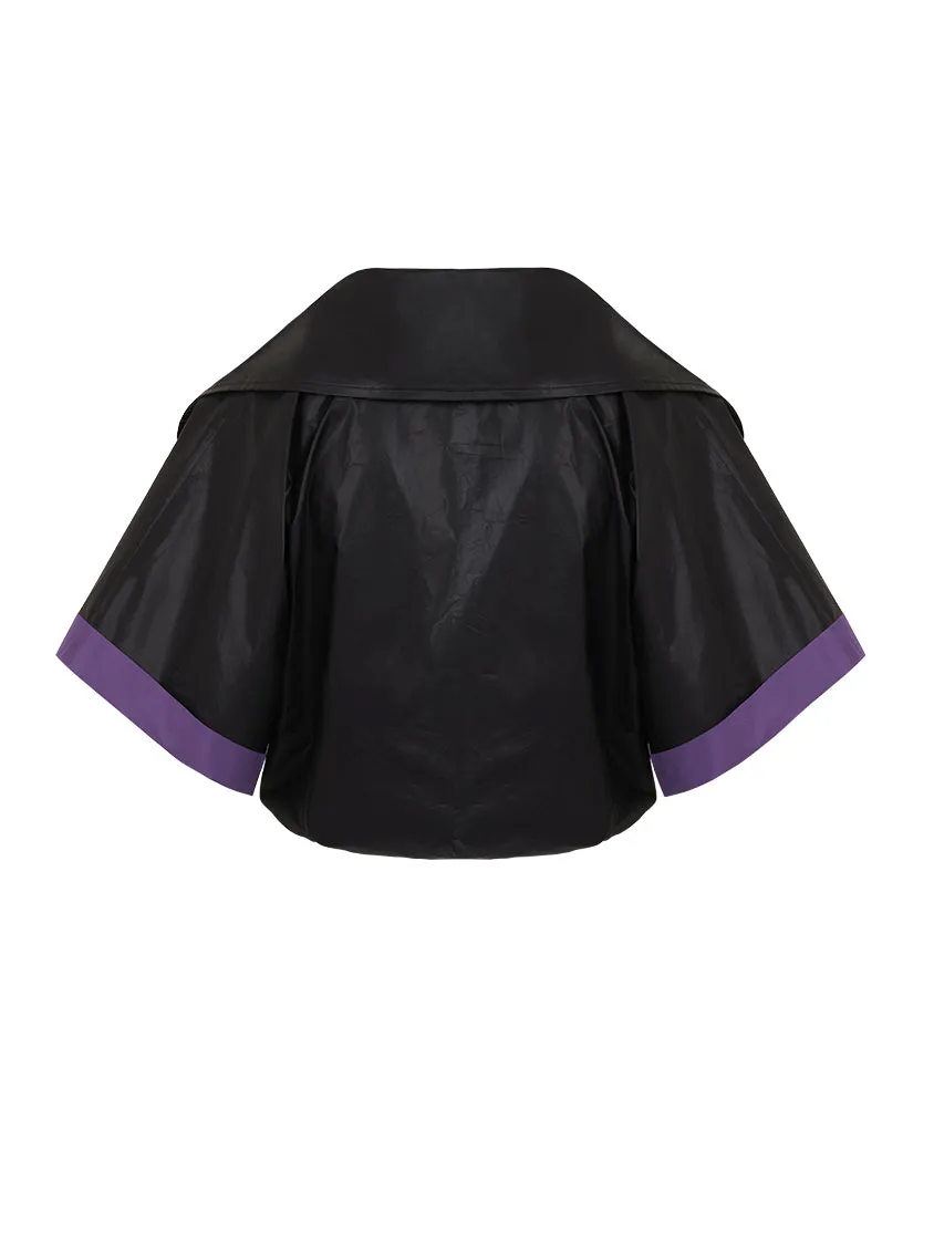 Jacke mit weiterem Kragen
