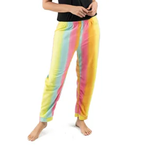 Damen Flanell Schlafanzughose Regenbogen