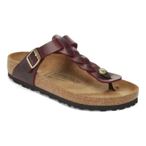 ECCO Damen Gizeh Geflochtene Sandalen aus Ölleder in Zinfandel