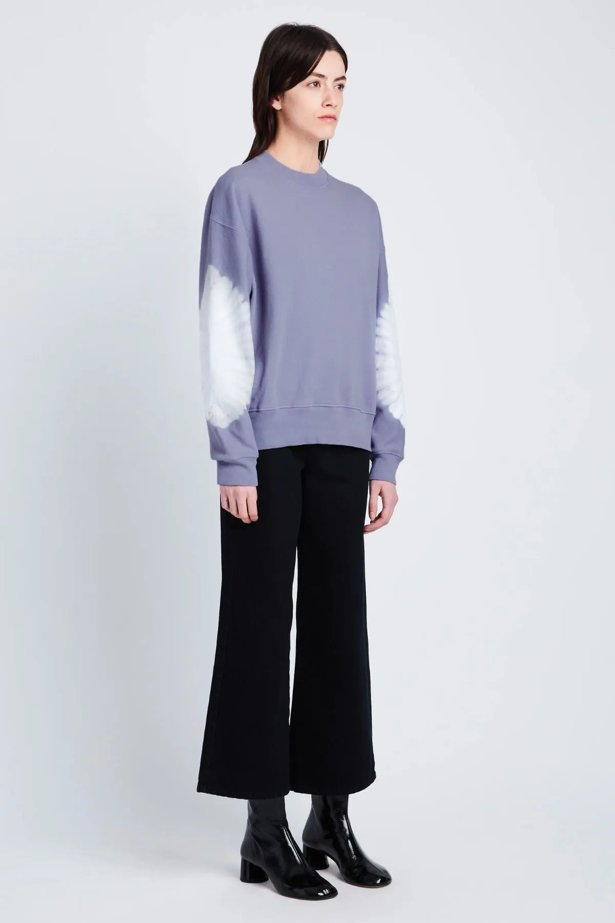 Damen Proenza Schouler Günstiger Proenza Schouler White Label Ring Tie Dye Sweatshirt - Lila/ Elfenbein