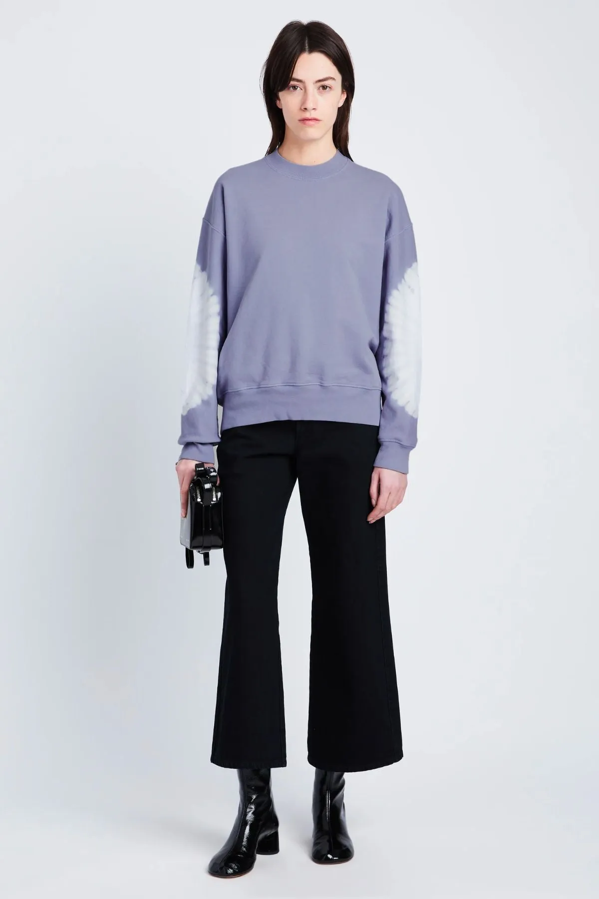 Damen Proenza Schouler Günstiger Proenza Schouler White Label Ring Tie Dye Sweatshirt - Lila/ Elfenbein
