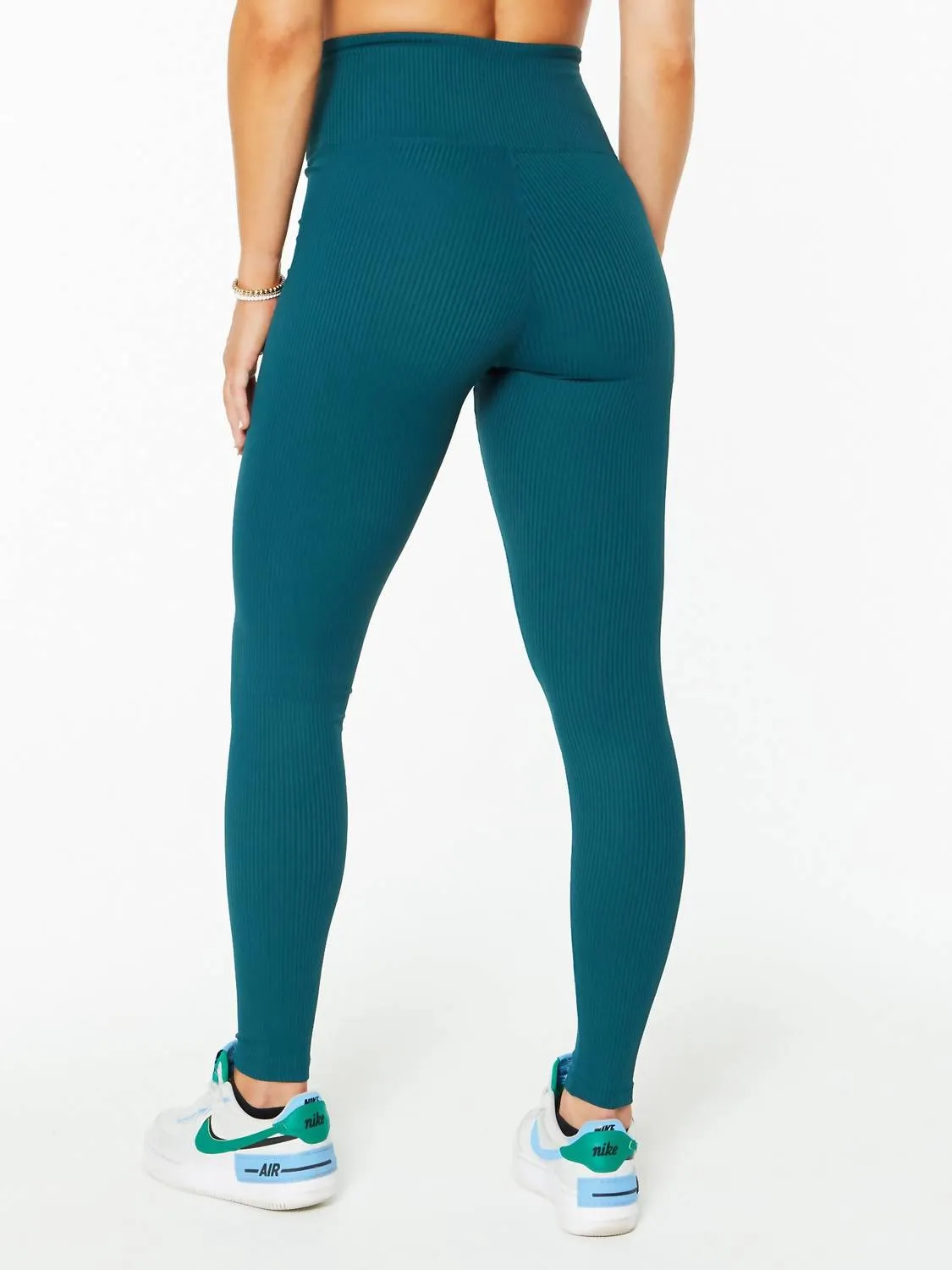 Damen Rippen-Stretch-Legging 
